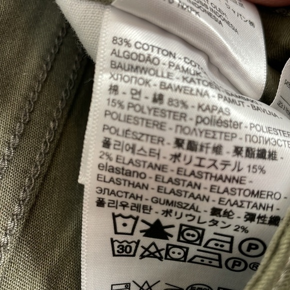 Levi's 711 Womens 30 Jeans Camo Green 5 Pocket Skinny Ankle Leg Casual Pants - Picture 10 of 12